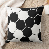 Stijlvolle geometrische hexagon wit en zwart kussen (Deken)
