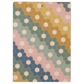 Stijlvolle  geometrische hexagons, gepersonaliseer klembord (Achterkant)