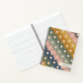 Stijlvolle geometrische hexagons, gepersonaliseer notitieboek (Binnen)