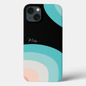 Stijlvolle geometrische lijn regenboog naam Case-Mate iPhone case (Achterkant)