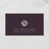 Stijlvolle geometrische Logo Visitekaartje (Voorkant)