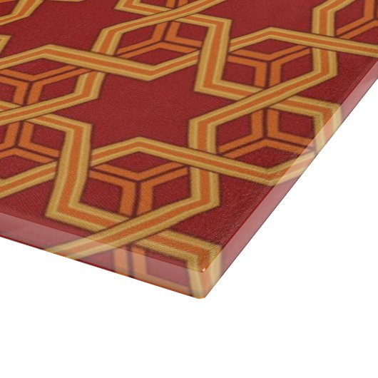 Stijlvolle geometrische versiering snijplank (Hoek)