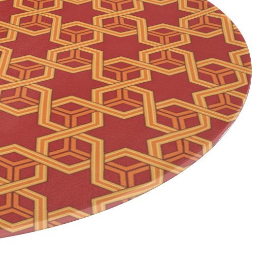 Stijlvolle geometrische versiering snijplank (Hoek)