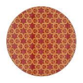 Stijlvolle geometrische versiering snijplank (Voorkant)