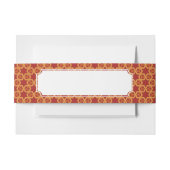 Stijlvolle geometrische versiering uitnodigingen wikkel (Voorkant Voorbeeld)