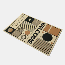 Stijlvolle geometrische welkomstmat voor individua deurmat