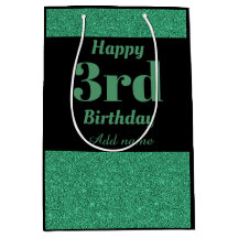 Stijlvolle, gepersonaliseerde 3de verjaardagscadea