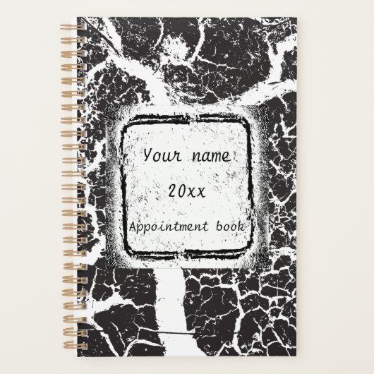 Stijlvolle, gepersonaliseerde afspraak boekontwerp planner (Voorkant)