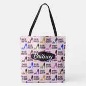STIJLVOLLE GEPERSONALISEERDE EN AANGEPASTE SCHOENE TOTE BAG (Voorkant)