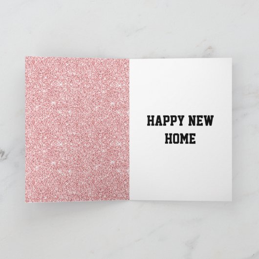 Stijlvolle, gepersonaliseerde, gelukkige nieuwe th kaart (Binnen)