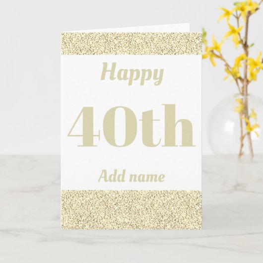 Stijlvolle gepersonaliseerde gelukkige verjaardag  kaart (Gele Bloem)