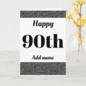 Stijlvolle gepersonaliseerde gelukkige verjaardag kaart (Gele Bloem)