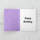 Stijlvolle gepersonaliseerde gelukkige verjaardag  kaart (Binnen)