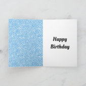 Stijlvolle gepersonaliseerde gelukkige verjaardag  kaart (Binnen)