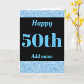 Stijlvolle gepersonaliseerde gelukkige verjaardag  kaart (Gele Bloem)