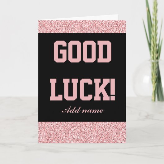 Stijlvolle gepersonaliseerde gelukskaart kaart (Voorkant)