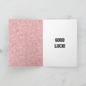 Stijlvolle gepersonaliseerde gelukskaart kaart (Binnen)