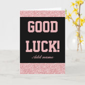 Stijlvolle gepersonaliseerde gelukskaart kaart (Gele Bloem)