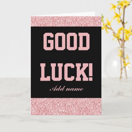 Stijlvolle gepersonaliseerde gelukskaart kaart (Gele Bloem)