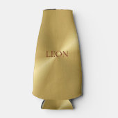 Stijlvolle gepersonaliseerde gouden metalen koeler (Voorkant)