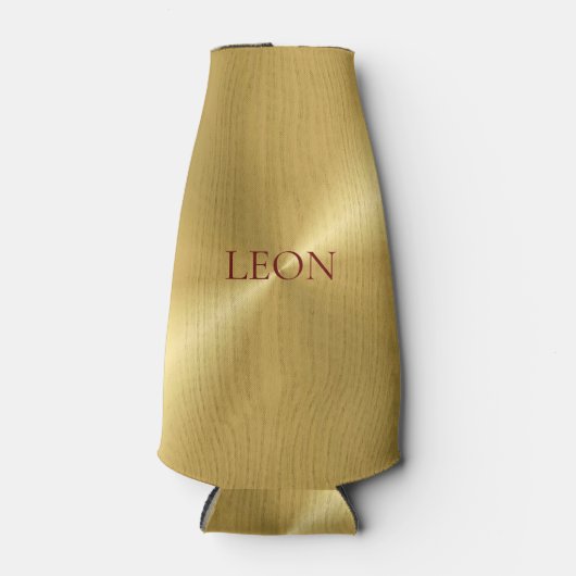 Stijlvolle gepersonaliseerde gouden metalen koeler (Voorkant)