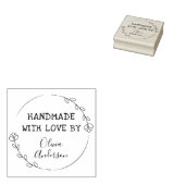 Stijlvolle gepersonaliseerde handgemaakte door rub rubberstempel (Gestempeld)