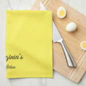 Stijlvolle, gepersonaliseerde keukenhanddoek (Quarter Fold)