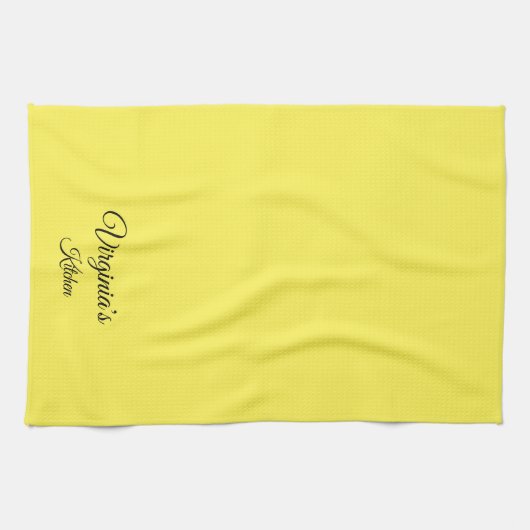 Stijlvolle, gepersonaliseerde keukenhanddoek (Horizontaal)