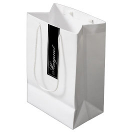 Stijlvolle Gepersonaliseerde Naam Custom Medium Cadeauzakje
