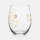 Stijlvolle gepersonaliseerde Pascha Stars van Davi Wijnglas Zonder Voet (Links)