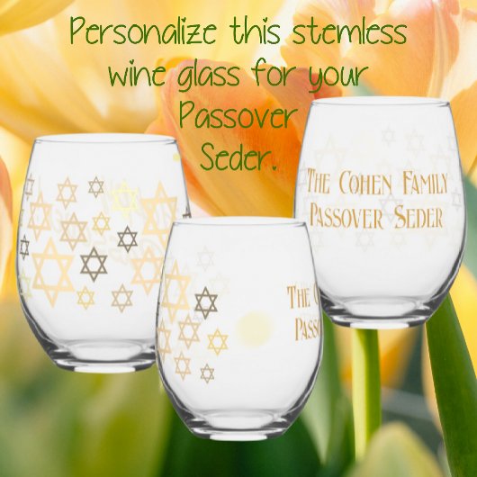 Stijlvolle gepersonaliseerde Pascha Stars van Davi Wijnglas Zonder Voet