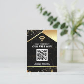 Stijlvolle gepersonaliseerde QR-code wifi-netwerkw Visitekaartje (Staand voorkant)