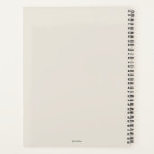 Stijlvolle gepersonaliseerde tuinplanner planner (Achterkant)