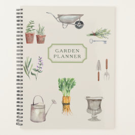 Stijlvolle gepersonaliseerde tuinplanner planner