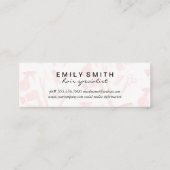 Stijlvolle gereedschappen met monogram mini visitekaartje (Achterkant)