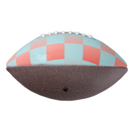 Stijlvolle geruite gradiënt poeder blauw koraal ro american football