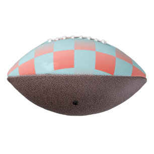 Stijlvolle geruite gradiënt poeder blauw koraal ro american football