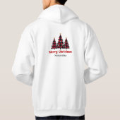 Stijlvolle geruite kerstboom sweatshirt winter (Achterkant)