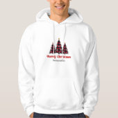 Stijlvolle geruite kerstboom sweatshirt winter (Voorkant)