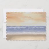 Stijlvolle geschilderde Beach Party uitnodiging (Achterkant)