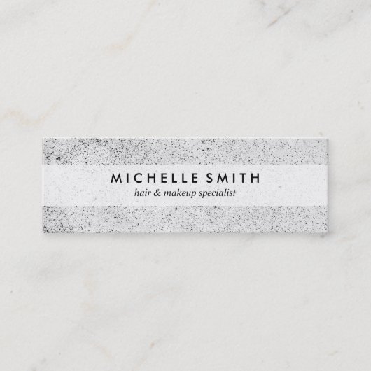 Stijlvolle gespikkelde Grunge Mini Visitekaartje (Voorkant)