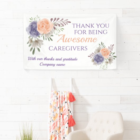 Stijlvolle Geweldige zorgverlener — kostprijsbreke Spandoek (Insitu)