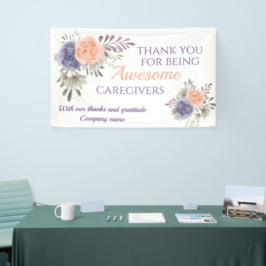 Stijlvolle Geweldige zorgverlener — kostprijsbreke Spandoek (Beurs)