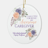 Stijlvolle Geweldige zorgverlenerswaardering Keramisch Ornament (Links)