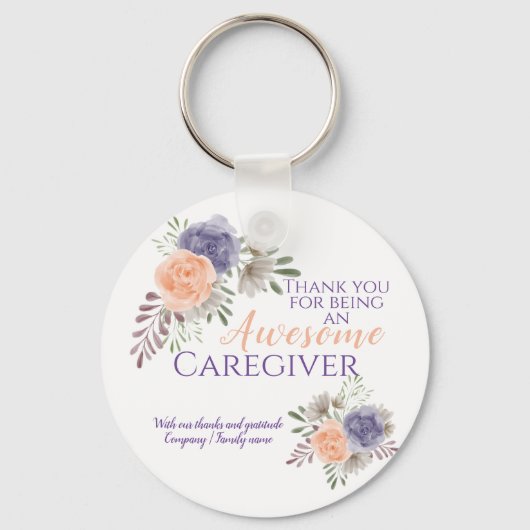 Stijlvolle Geweldige zorgverlenerswaardering Sleutelhanger (Voorkant)