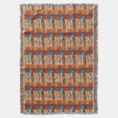 Stijlvolle gezegende, dankbare, dankbare Thanksgiv Deken (Voorkant Verticaal)