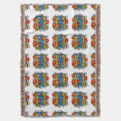 Stijlvolle gezegende, dankbare, dankbare Thanksgiv Deken (Voorkant Verticaal)