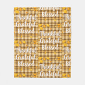 Stijlvolle gezegende, dankbare, dankbare Thanksgiv Fleece Deken (Voorkant)