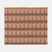 Stijlvolle gezegende, dankbare, dankbare Thanksgiv Fleece Deken (Voorkant (Horizontaal))