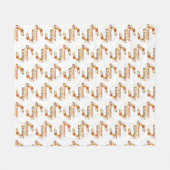 Stijlvolle gezegende, dankbare, dankbare Thanksgiv Fleece Deken (Voorkant (Horizontaal))